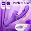 2025 Rose Sex Toys Vibrator for Women: Dildo 4-IN-1 Rose Adult Toys with 7 Flapping Modes, 7 Vibration Intensities & 5 Licking G Spot Vibrators, Adult Sex Toys Clitoral Nipple Suck for Woman for Man Couples - Image 4