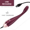 1pc Rechargeable Rabbit Dildo Vibrator with Heating, 10 Vibration Modes, G-Spot & Clitoral Stimulator, Silicone Soft Massager for Women, Deep Penetration, Anal Butt Plug, DC Power Supply, ≤36V, 300mAh Battery - Image 11