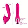 Dildo - Power Rider 3 in 1 Thrusting Clitoral Stimulator, G Spot Tongue Licking Rabbit Dildo Vibrator with 10 Flapping & 10 Telescopic Speeds Vagina Stimulation Rechargeable Adult Sex Toys for Women & Couples - Image 8