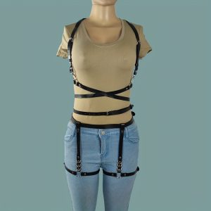 Sexy Body Restraint Clothing, Human Body Restraint Adult Toys, Restraint Clothing, Leather Material, Couple Sex Toys