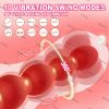 1pc Rose Anal Beads Vibrator Female Sex Toys, Anal Butt Plug For Clitoral Vagina Prostate Massager With 360° Cyclic 10 Rotating & Vibrating Modes, Texture Design G Spot Vibrator Anal Toys For Men Women Couples - Image 2