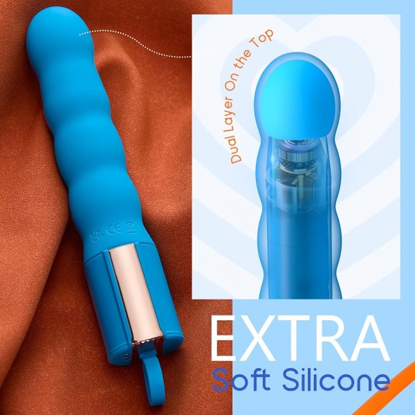 7-inch Large And Concealed AV Vibrator, Portable Size, Used For Clitoral And Anal Stimulation, Personal Wand Massager, Silent Sex Toy, With 10 Vibrations And 7 Thrusts, Suitable For Female Sex Toy Vibrators During Travel