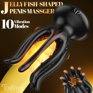Male Sex Toys For Men Tentacle Shaped Penis Vibrator - TOENDI Male Masturbator Couples Sex Toy With 10 Vibrating 360° Wrapping For Glans Clit Nipple Stimulation, Handheld Adult Toys For Men Women