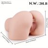 20lb Male Masturbation Sex Doll Pocket Pussy, Real Light Beige Texture Soft Female Big Butt with Tight Anal Double Hole Design Adult Erotic Toys with Deep Vagina and Tight Anus, Torso Sex Dolls to Assist Orgasms - Image 10