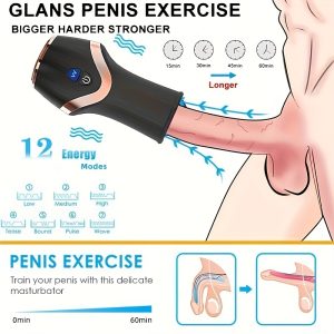 1pc Men's Penis Vibrator Massager Masturbation Reality Pocket Vagina Vaginal Vibrator Glans Head Stimulator Trainer Sex Toy, Penis Training Vibrators Adult Toys Electric, Male Masturbation Ejaculation Delay Toy, Gifts, Sex Tools, Tool Sex, Sex Toys