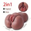 3-in-1 Realistic Silicone Male Masturbator with Vagina, Anal & Oral Cavities - Portable Pocket Pussy for Men, TPE Material, 18cm Lifelike Design, No Battery Required, Male Masturbation Toys - Image 4