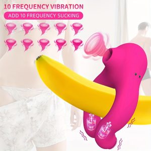 1 Penis Ring, Suction And Vibration Function, High-quality 3-in-1 Sex Toy for Male And Female Couples, Adults And Women
