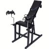 Adjustable BDSM Bondage Chair - Portable Spanking Bench with Secure Restraints, Folding Design for Intimate Play, Black and Red Options - Image 6