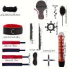 26pcs/DBSM Sex Toy, SM Bed Restraint Kit, Ankle Cuffs Hand Cuff Bondage Restraint Couples Flirting Game Fetish Sexual Pleasure Alternative Adult Sex Toy For Men Women And Single Frequency Finger Cover Vibrator With Tongue Clitoral Stimulation - Image 13