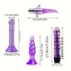 10pcs Intimate Pleasure Set, Anal Plug Vibrator, Penis Rings, Masturbation Kit for Men & Women, Combination Set with Dildos, Rooster Rings, Vibrators, Anal Beads, Non-rechargeable Battery Powered, Adult Erotic SM Props for Couple Playtime - Image 4